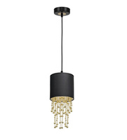 Lampa wisząca pojedyńcza ALMERIA BLACK/GOLD Milagro MLP6439