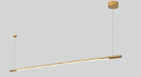 MAXLIGHT P0360D LAMPA WISZĄCA ORGANIC HORIZON 150CM ZŁOTA ŚCIEMNIALNA