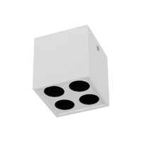 Biała oprawa natynkowa kwadratowa ARCO WHITE CCT 8W Tk Lighting 18165
