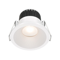 Okragłe oczko sufitowe 6cm podtynkowe IP65 do łazienki Zoom DL034-01-06W3K-D-W Maytoni