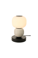 Mała lampka stołowa szarobiała ceramika i szkło Modern Maxlight T0071
