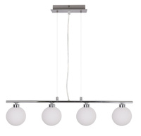 Raisa lampa wisząca chromowy 4x40 g9 klosz biały Candellux 34-01399