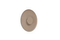 Dekoracyjny płaski okragły kinkiet ścienny o średnicy 35cm w kolorze taupe OTTO WALL 35 LED 3000K Azzardo AZ7281
