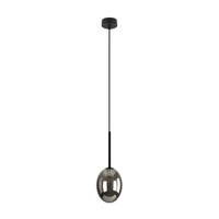 Czarna lampa wisząca o średnicy 10cm PEARL BLACK 1xG9 Tk Lighting 10827