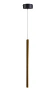 Lampa wisząca cienka rurka LED o długości 45cm w kolorze szamapńskim Metalic Maxlight P0668