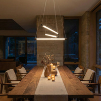 Lampa wiszące LED poziome rurki PALOS 3 3-STEP DIMM BK AZZARDO AZ6777