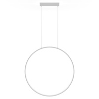 Lampa wisząca pionowy ring 90cm Mirror L biała IP44 LED CCT Light Prestige LP-999/1P L WH CCT