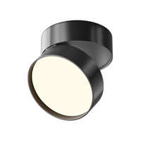 Czarna regulowana oprawa natynkowa typu spot o średnicy 12cm LED 3000K Onda C024CL-18W3K-B-1 Maytoni