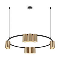 Lampa wisząca (koło) GENESIS BLACK GOLD 10xGU10 60cm Milagro ML0375