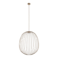 Lampa wisząca druciana w kolorze bezowym 50cm SPHERA L SABIA 1xGX53 Tk Lighting 11303