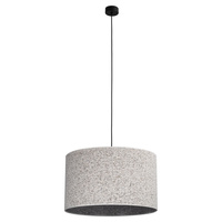 Lampa wisząca z tkaniny o średnicy 50cm VELLUM BLACK 500 1xE27 Tk Lighting 10751