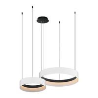 Lampa wisząca ORBITA 72W LED ML1187 - nowoczesne dwa okręgi