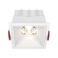 Biała kwadratowa oprawa podtynkowa LED 3000K Alfa LED DL043-01-15W3K-D-SQ-W Maytoni