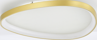 Owalny złoty plafon sufitowy LED LIRIA od Zuma Line MS756160 sterowany pilotem