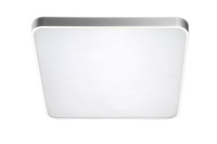 Lampa sufitowa QUADRO 50 LED CCT + REMOTE CONTROL SILVER AZZARDO AZ2758 - nowoczesny plafon z pilotem, regulacja barwy światła 2700‑6500 K