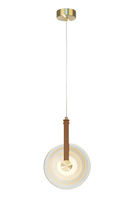 Lampa wisząca okrągła płaska tafla szkła LED 3000K Goldi Maxlight P0690