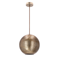 SFINKS LAMPA WISZĄCA 25 KULA W 1X60W E27 AŻUROWY JASNO BRĄZOWY Candellux 31-43276