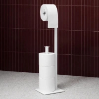 Biały stojak na papier toaletowy KS-57 PAPER STAND z serii KAJA HOME