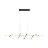 Lampa wisząca spirala mosiądz/czarny EMANDA LED 3000K z funkcją SwitchMo Just Light 19113-68