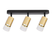 Lampa sufitowa oprawa RICKY Spot Złoty 3xGU10 Milagro ML0692