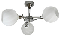 RAUL LAMPA WISZĄCA 3X40W E14 CHROM KLOSZ BIAŁY Candellux 33-72221