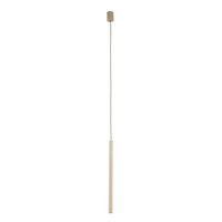 Lampa wisząca cienka ryflowana rurka FERRO SABIA CHAMPAGNE 500 1xG9 Tk Lighting 11423