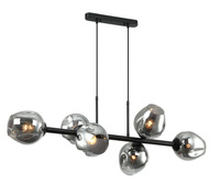 Lampa wisząca BORGO Italux PND-30843-6 BK+SG