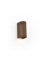 Kinkiet ogrodowy na dom w kolorze corten światło góra-dół LED 3000K Maxlight W0470 Badia