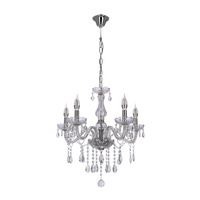 Cristallo lampa wisząca chromowy 5x40W E14 transparentny Candellux 35-30313