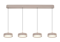 Lampa wisząca czwórka prosta Valensole kaszmirowa Aviano Lighting 7062-413