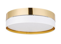 Lampa sufitowa plafon 45cm HILTON WHITE/GOLD TK Lighting 4772