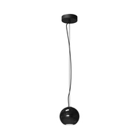 Lampa wisząca czarna kula marmurowa 12cm Basic Texture Maytoni MOD461PL-01B