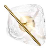 Kinkiet szklany mosiężny RELAX 5W LED 3000K Candellux Studio 21-50793