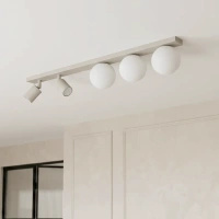 Kaszmirowo-biała lampa sufitowa do korytarza NANO Kaja Lighting K-6031