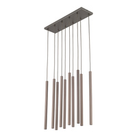 Lampa wisząca listwa cienkie brązowe wiszące rurki 10XG9 FERRO NEW BROWN Tk Lighting 11490