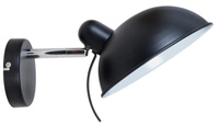 Metalowy czarny kinkiet z obrotowym ramieniem DURIO 1X40W E14 Candellux 21-53589