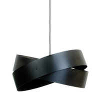 Czarna lampa wisząca metalowa TORNADO 50cm 3xE27 Zuma Line 1142