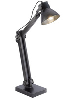 Lampa stołowa industrialna czarna SAMIA SELLTEC Leuchten Direkt 11492-18 / 270250