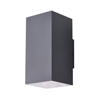 Nowoczesny kinkiet elewacyjny góra-dół ROLAND 2 LED SQ WALL IP65 DGR 3000K AZZARDO AZ5231