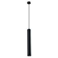 Tubo lampa wisząca czarny 1x25w gu10 klosz 40cm czarny Candellux 31-78551