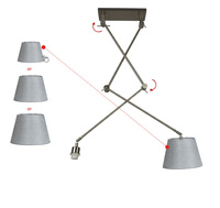 Lampa wisząca ADAM 2 S AZzardo MD2299-2S abażury od 20cm do 30 cm - kolor do wyboru