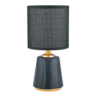 Mała lampka stołowa z czarnym abazurkiem Zuma Line HS8605-BL