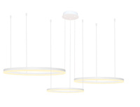 Lampa wisząca biała HALO PENDANT 100+80+60 LED AZzardo AZ4974 sterowana pilotem