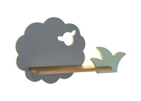 Sheep lampa kinkiet 5w led 4000k iq kids szary+zielony Candellux 21-84811