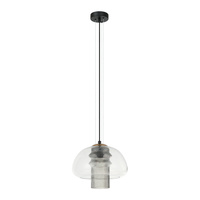 Lampa wisząca Feder 1xE27 Italux PND-61001C-BK