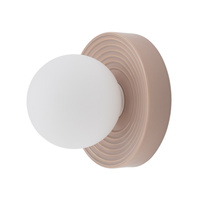 Szara ceramiczna oprawa ścienna 22cm z kulistym kloszem 1xG9 CLAY M Nowodvorski 11746