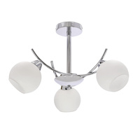 AMOS Lampa wiszaca chromowy 3x40W E27 klosz biały Candellux 33-34991