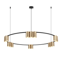 Lampa wisząca (koło) GENESIS BLACK GOLD 15xGU10 100cm Milagro ML0378