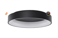 Duży czarny plafon WIFI SOLVENT R TOP 110 CCT SMART WIFI BK AZZARDO AZ3999