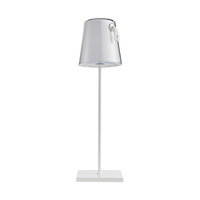 Lampka stołowa LED biała przenośna USB Ostap Italux TB-2749-WH